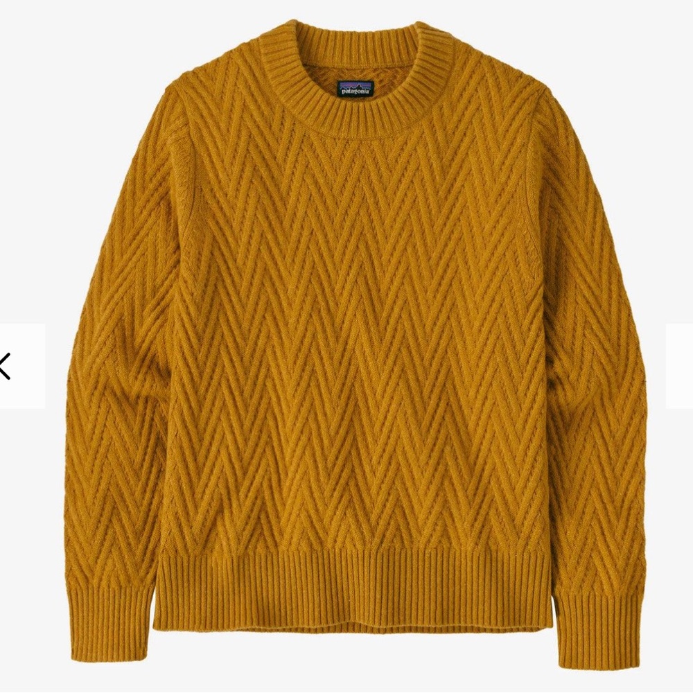 Patagonia Women's Mustard Knit Crew Sweater